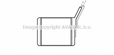 AVA QUALITY COOLING ol6182 -  Теплообменник, отопление салона